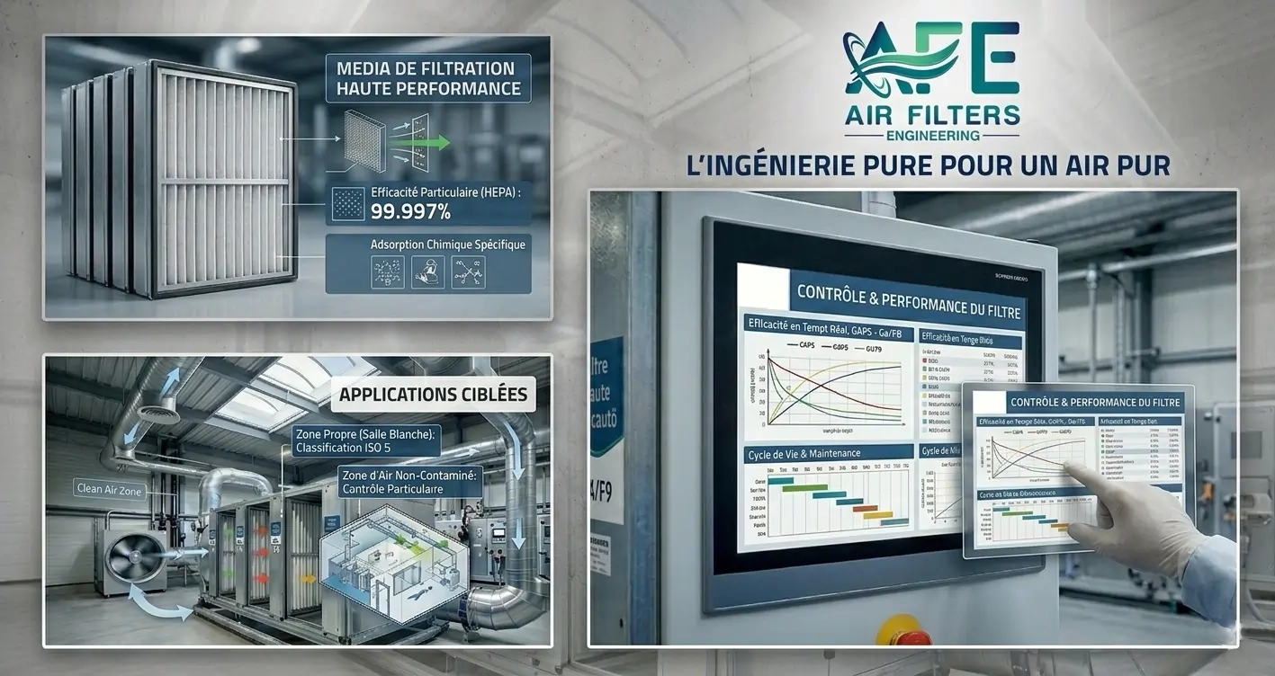 Installation industrielle ventilation et traitement de l'air — Air Filters Engineering Sfax Tunisie