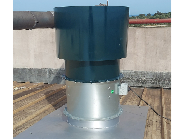 Caissons et réseau de ventilation industrielle